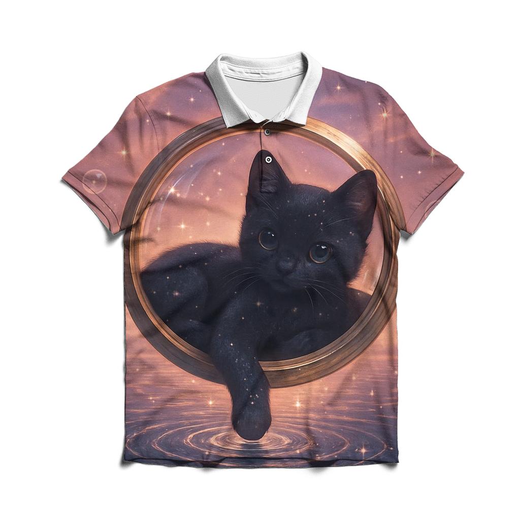 Time Ripple Pocket Watch Cat classic pique polos