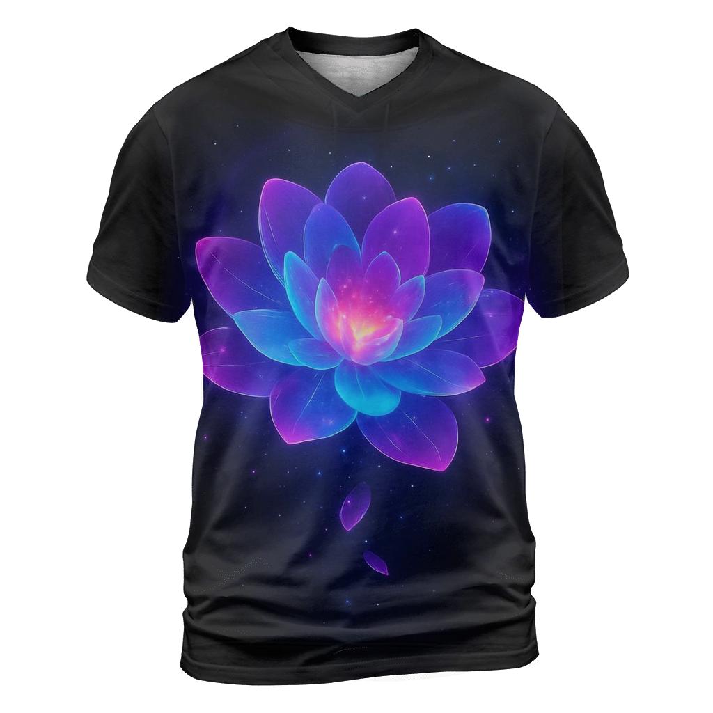 Nebula Bloom Gradient creative print fashion shirts
