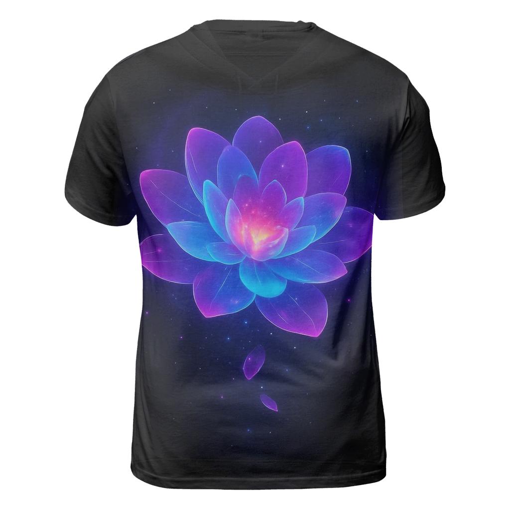 Nebula Bloom Gradient creative print fashion shirts