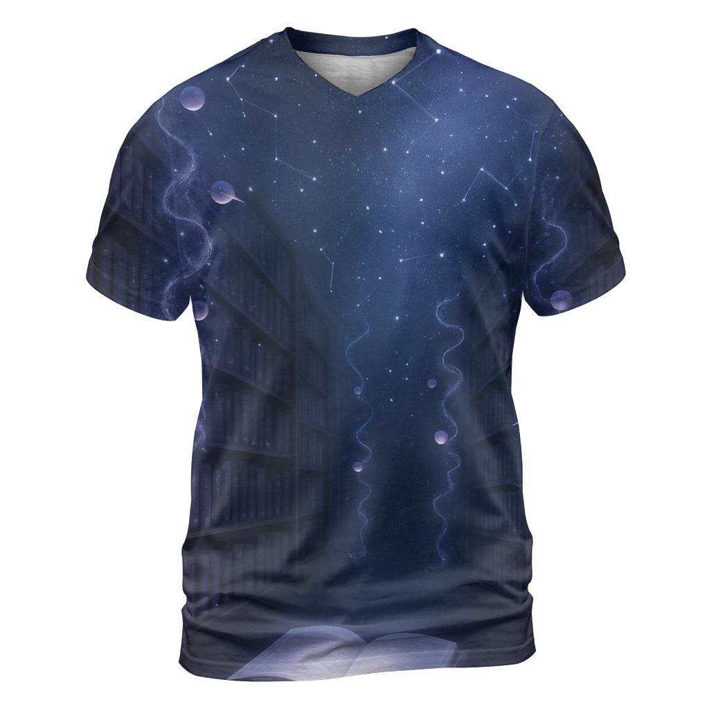 Midnight Library Constellations custom all-over print shirts