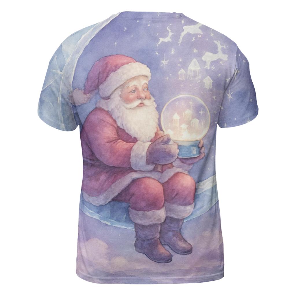 Celestial Storybook Santa designer pattern shirts