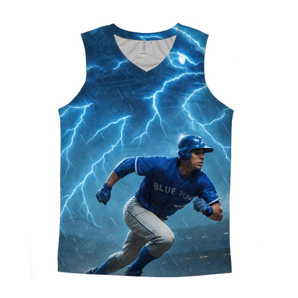 Thundercloud Leadoff Blue Jays Charge custom tank tops