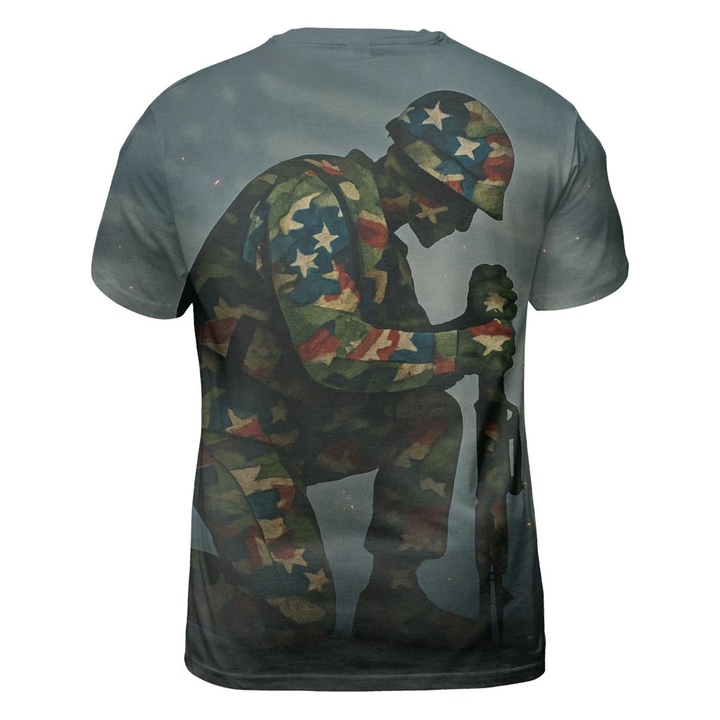 Camouflage Of Fifty Stars designer pattern shirts