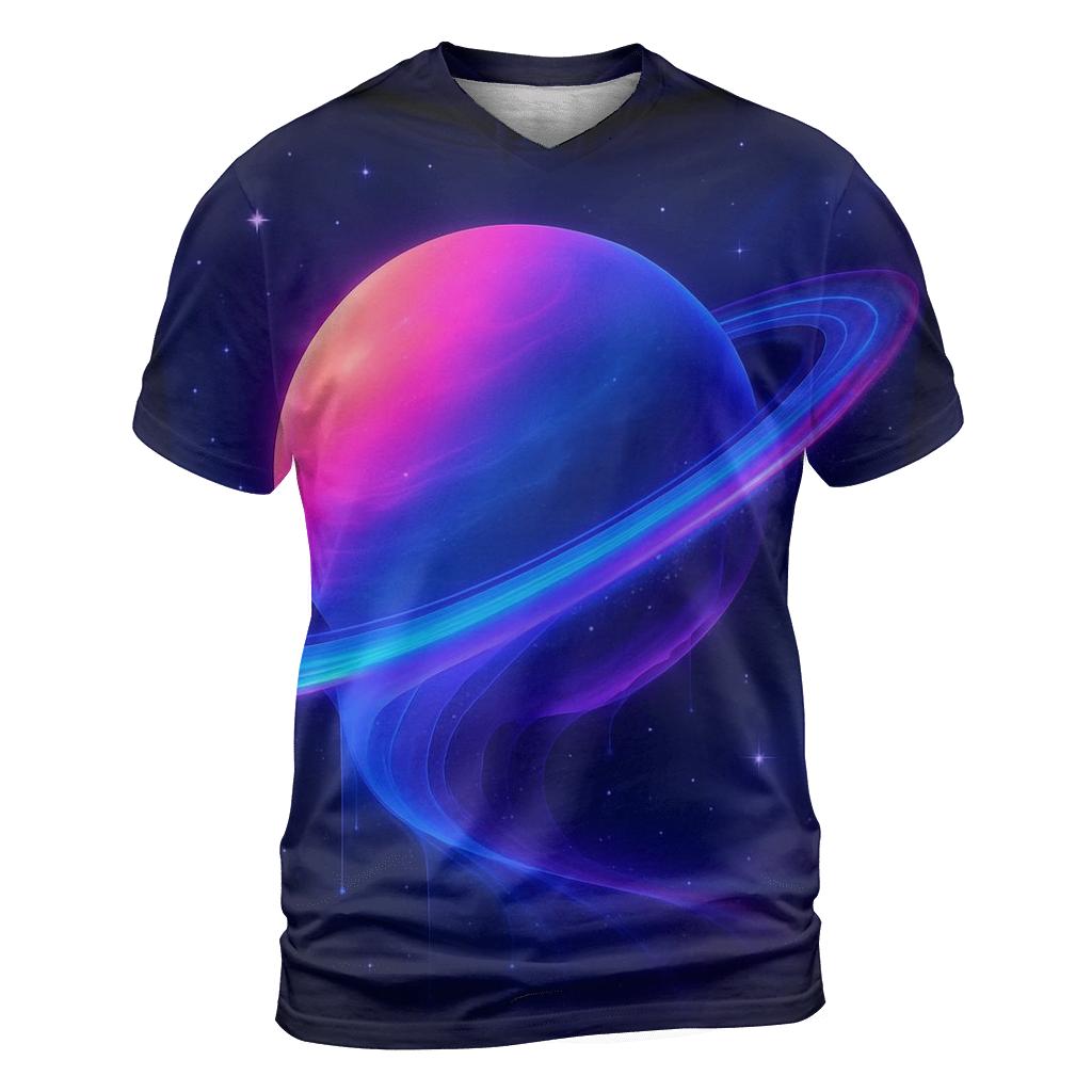 Tidal Rings Gradient Planet unique graphic print tees