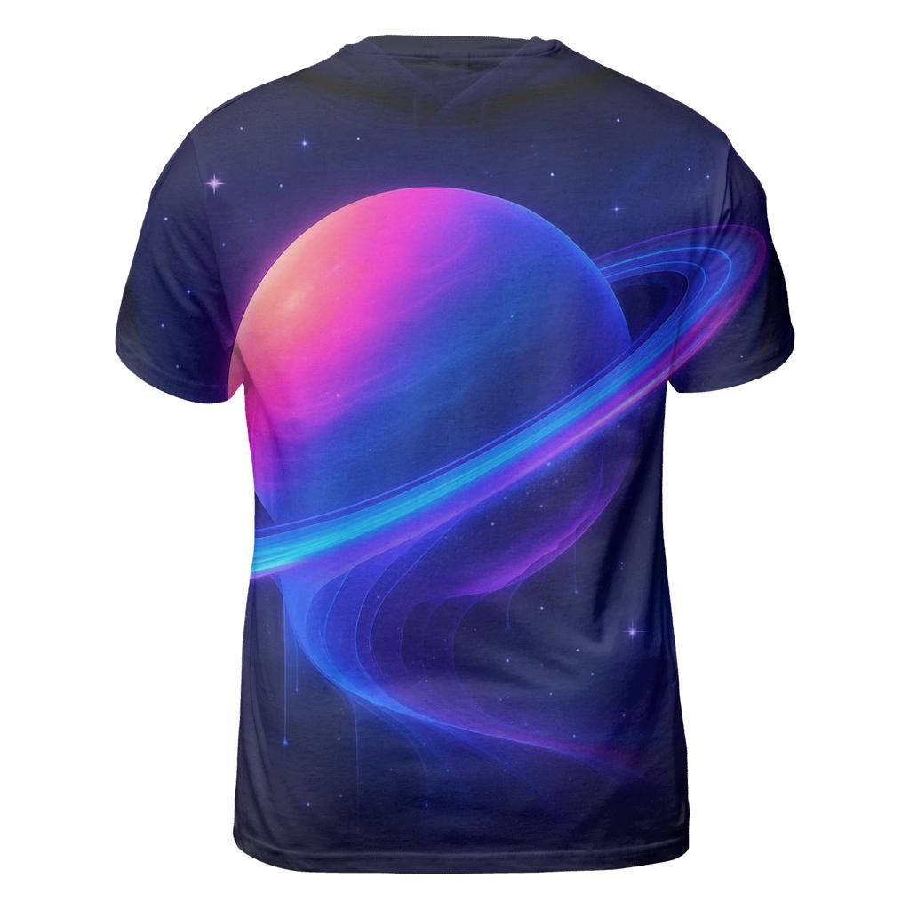 Tidal Rings Gradient Planet unique graphic print tees