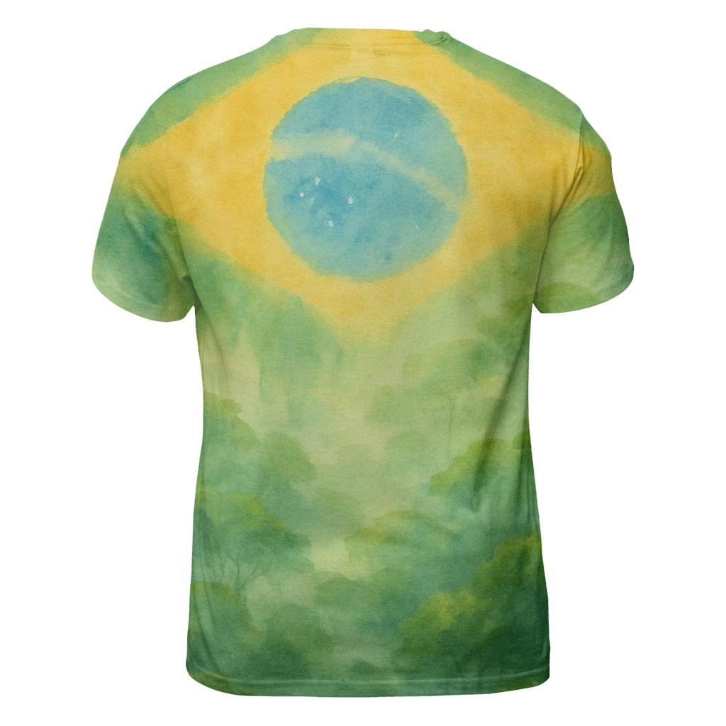 Brazilian Rainforest Flag Aurora personalized full print shirts
