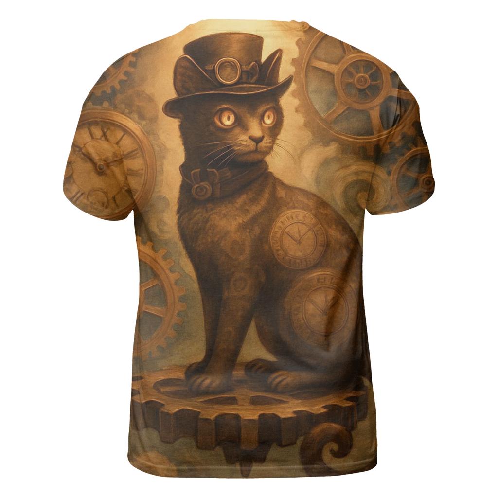Clockwork Time Voyager Cat custom all-over print shirts