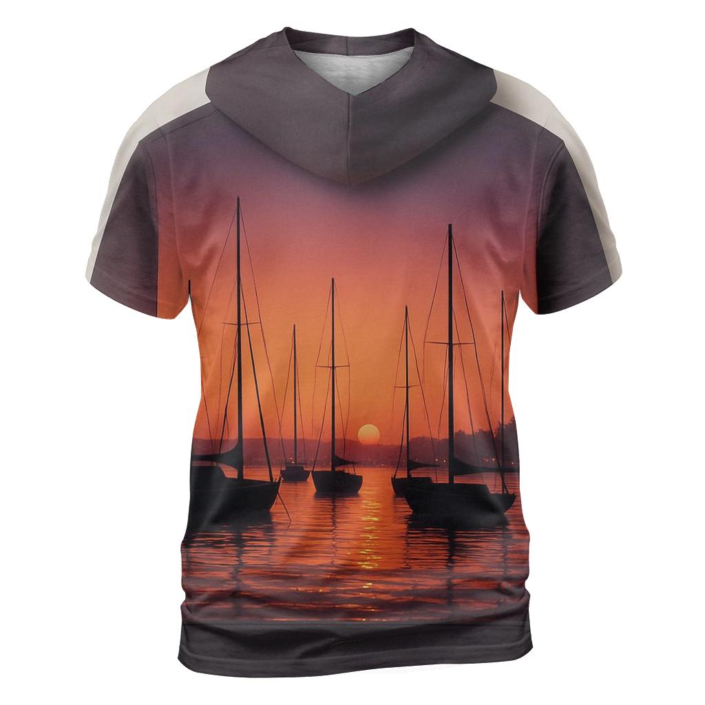 Harbor Lantern Glow statement graphic shirts