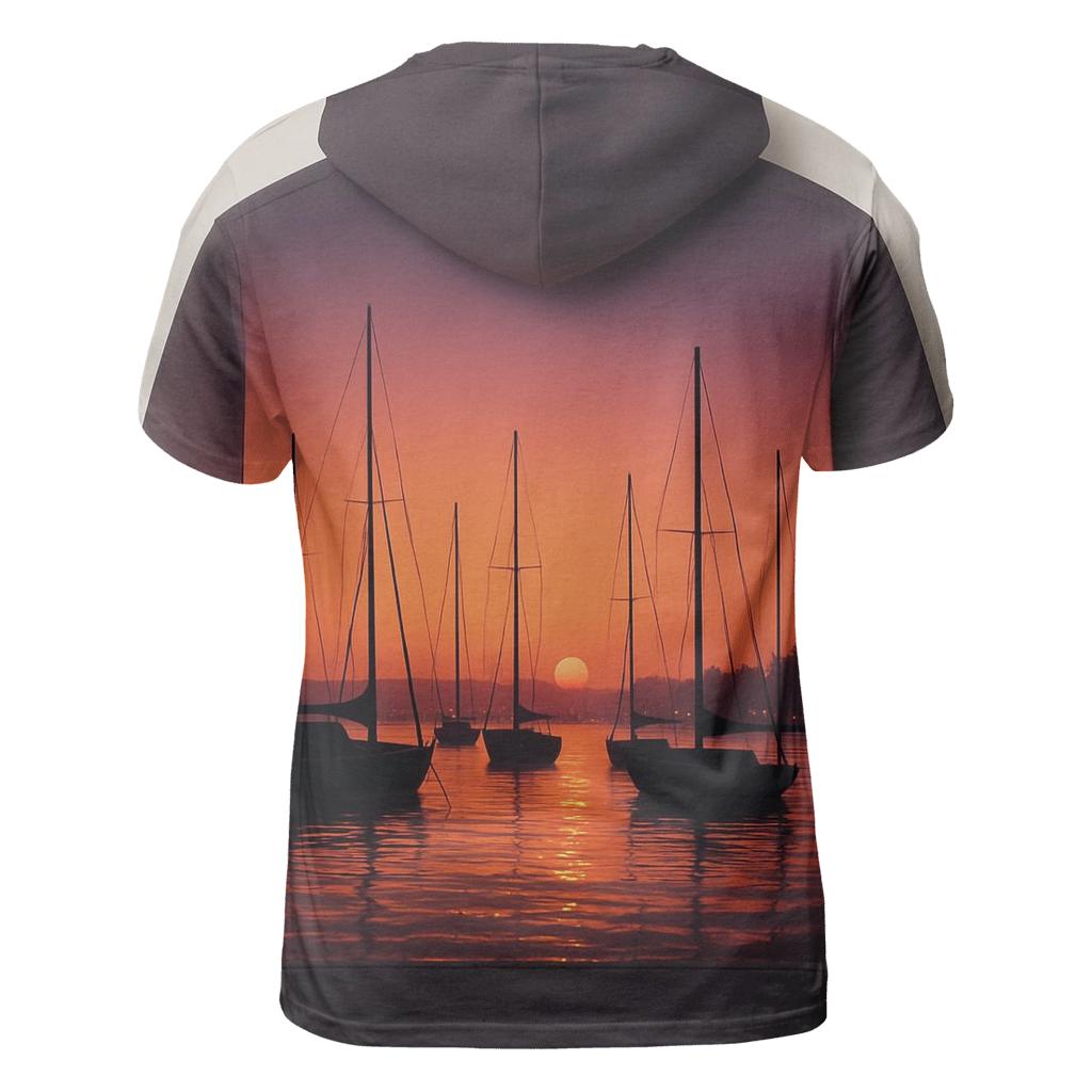 Harbor Lantern Glow statement graphic shirts
