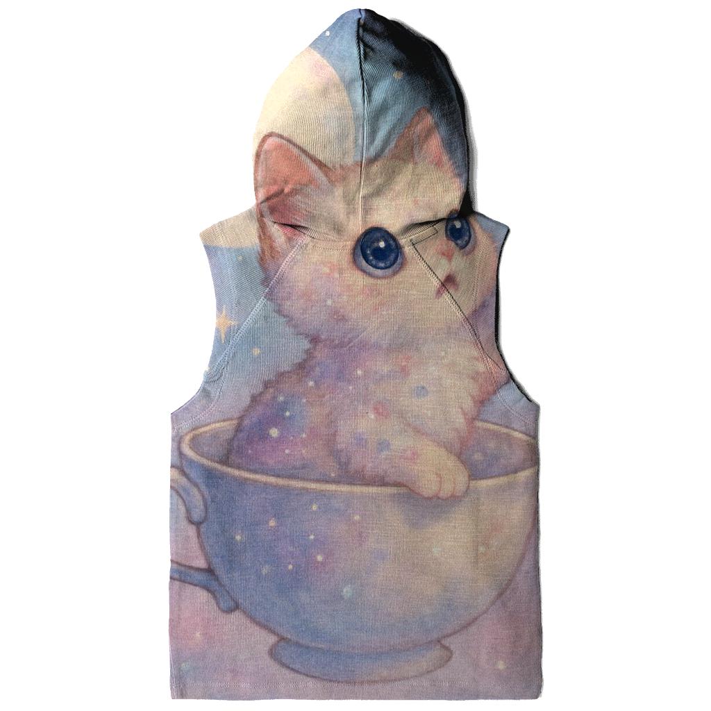 Starlit Teacup Voyager Cat embroidered hoodies