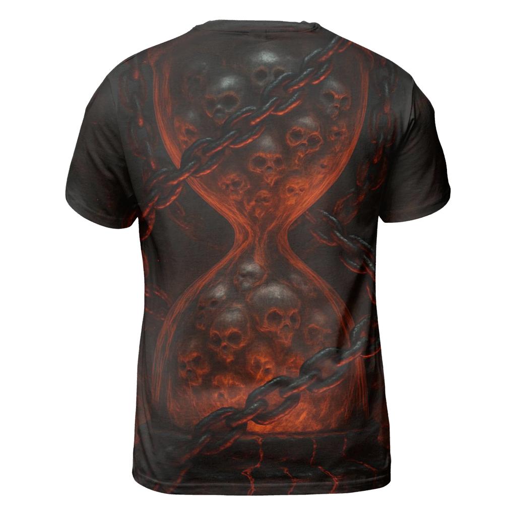 Infernal Hourglass Of Chains trendy printed shirt styles