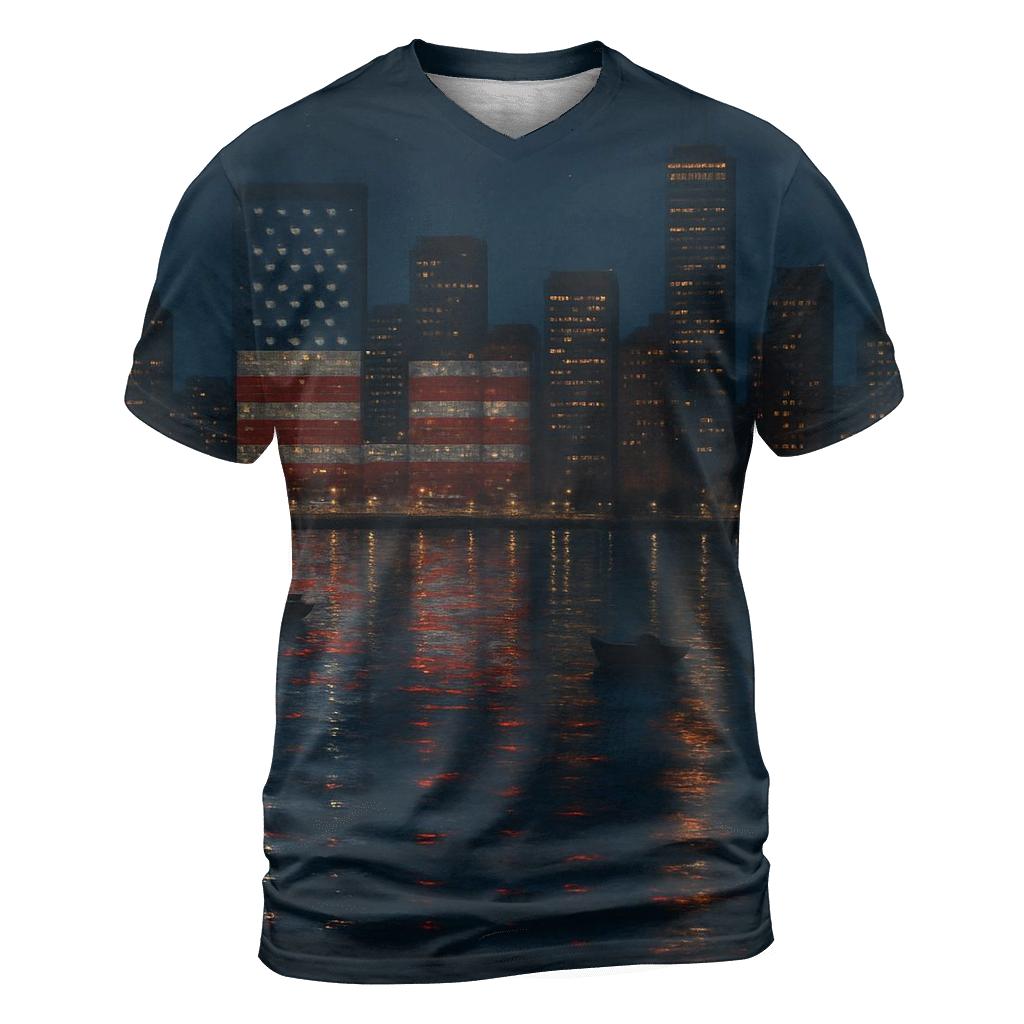City Reflections Star Harbor vibrant all-over design tees