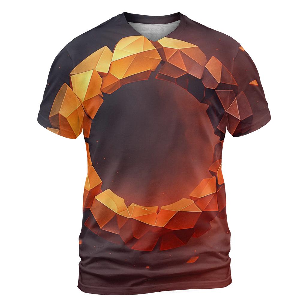 Auric Fractured Gradient Halo custom all-over print shirts