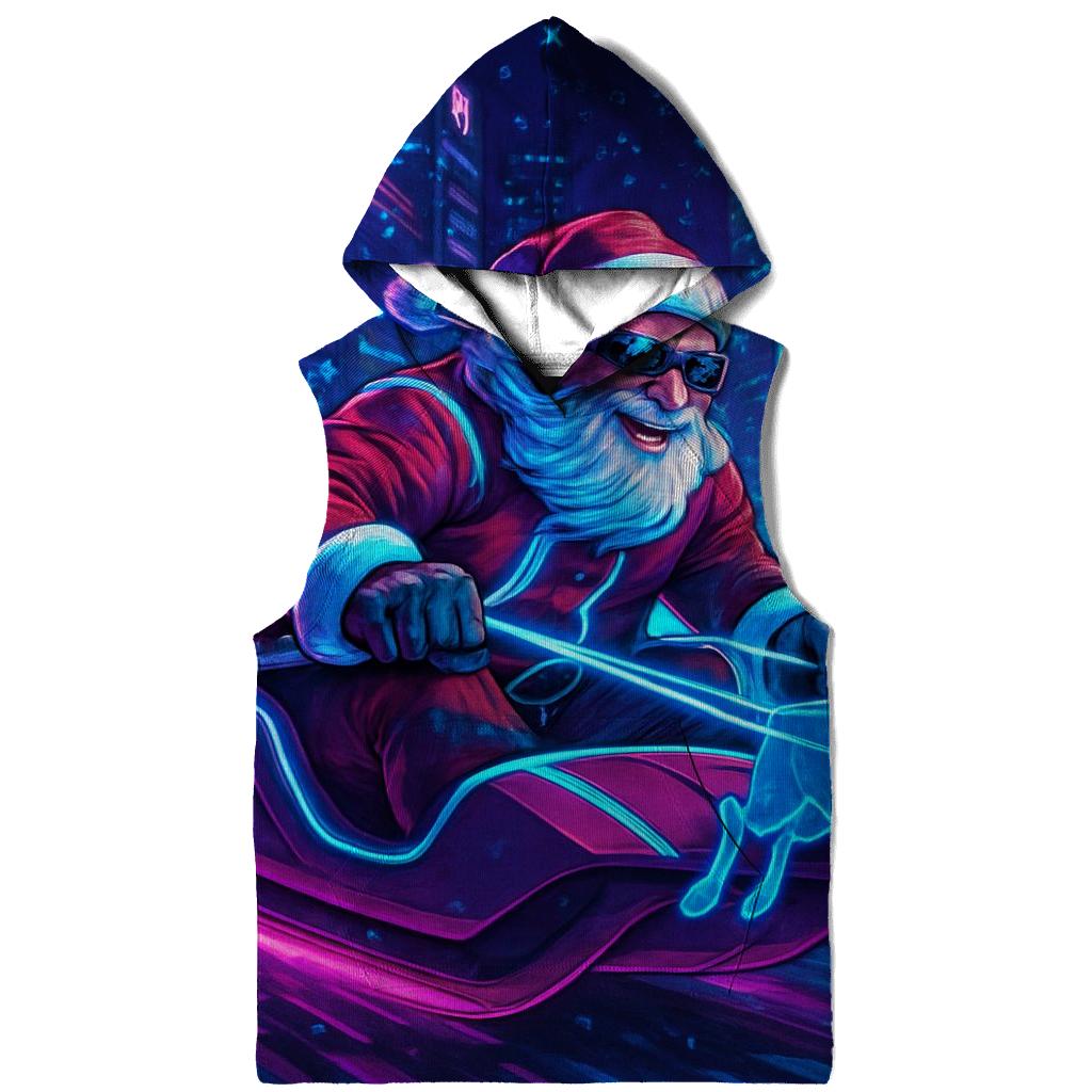 Cyber Sleigh Street Santa hoodie styles
