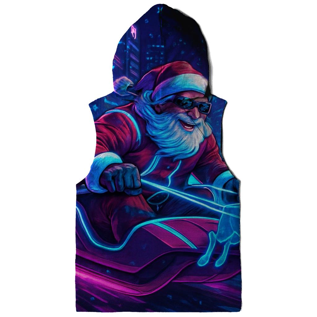 Cyber Sleigh Street Santa hoodie styles