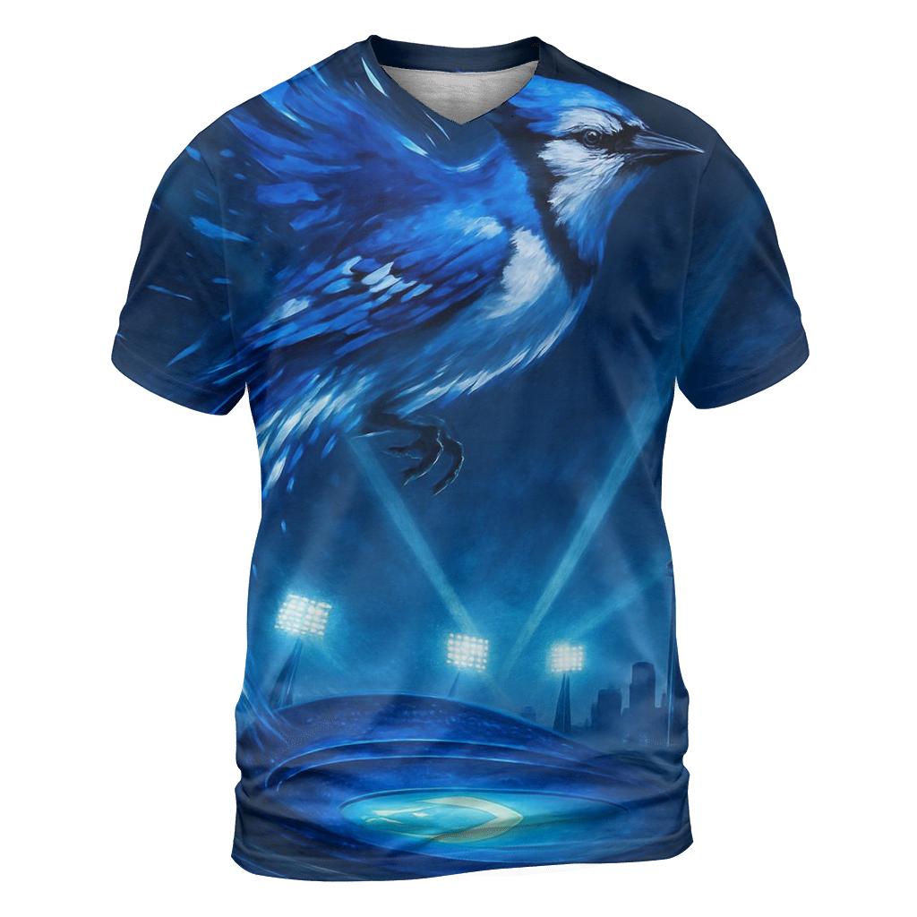 Skyline Surge Blue Jays Diamond Flight trendy printed shirt styles