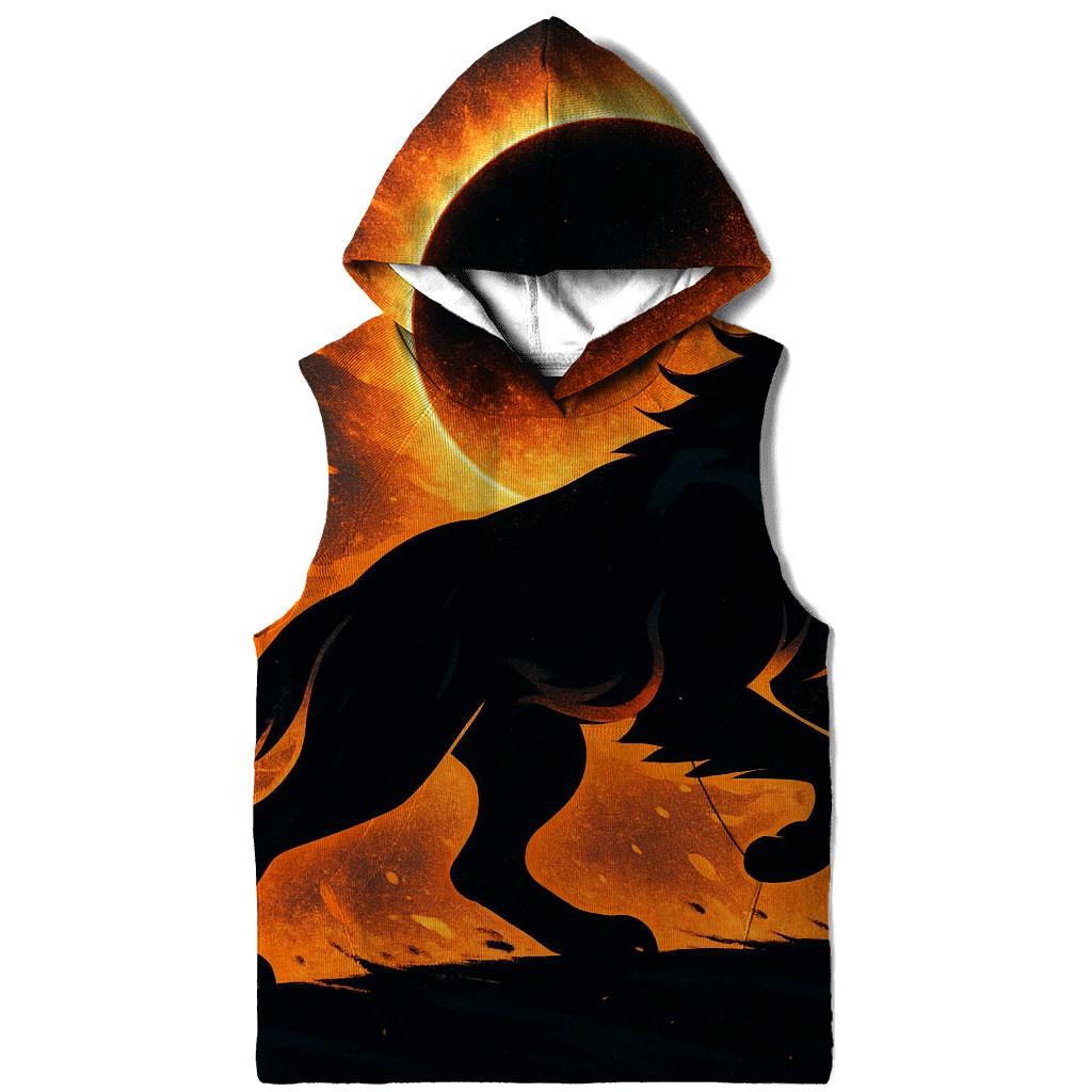 Solar Eclipse Ember Wolf custom hoodies