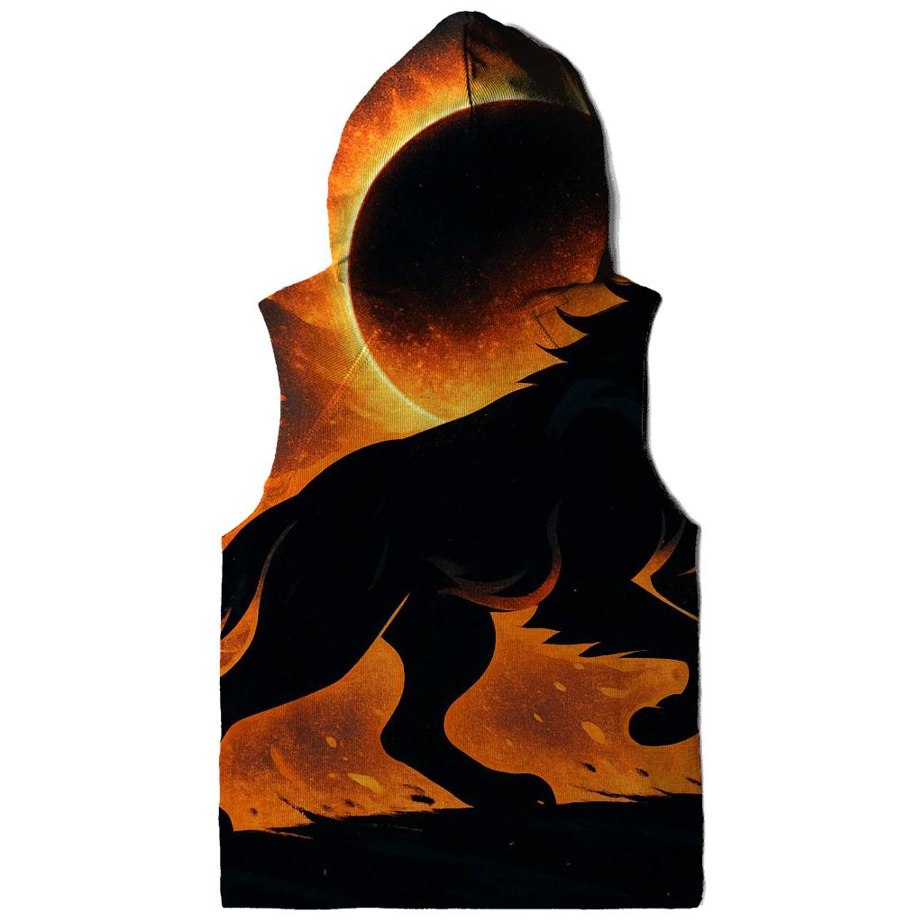 Solar Eclipse Ember Wolf custom hoodies