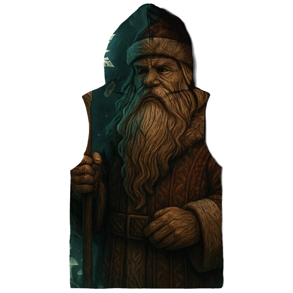 Runic Forest Guardian Santa lightweight hoodies