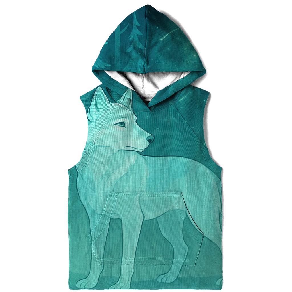 Starlit Forest Echo Wolf hoodies fashion