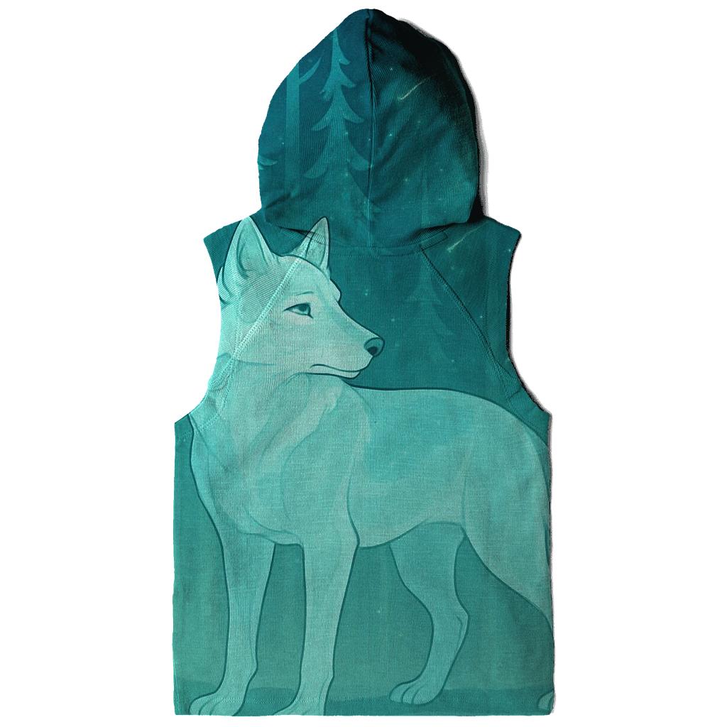 Starlit Forest Echo Wolf hoodies fashion