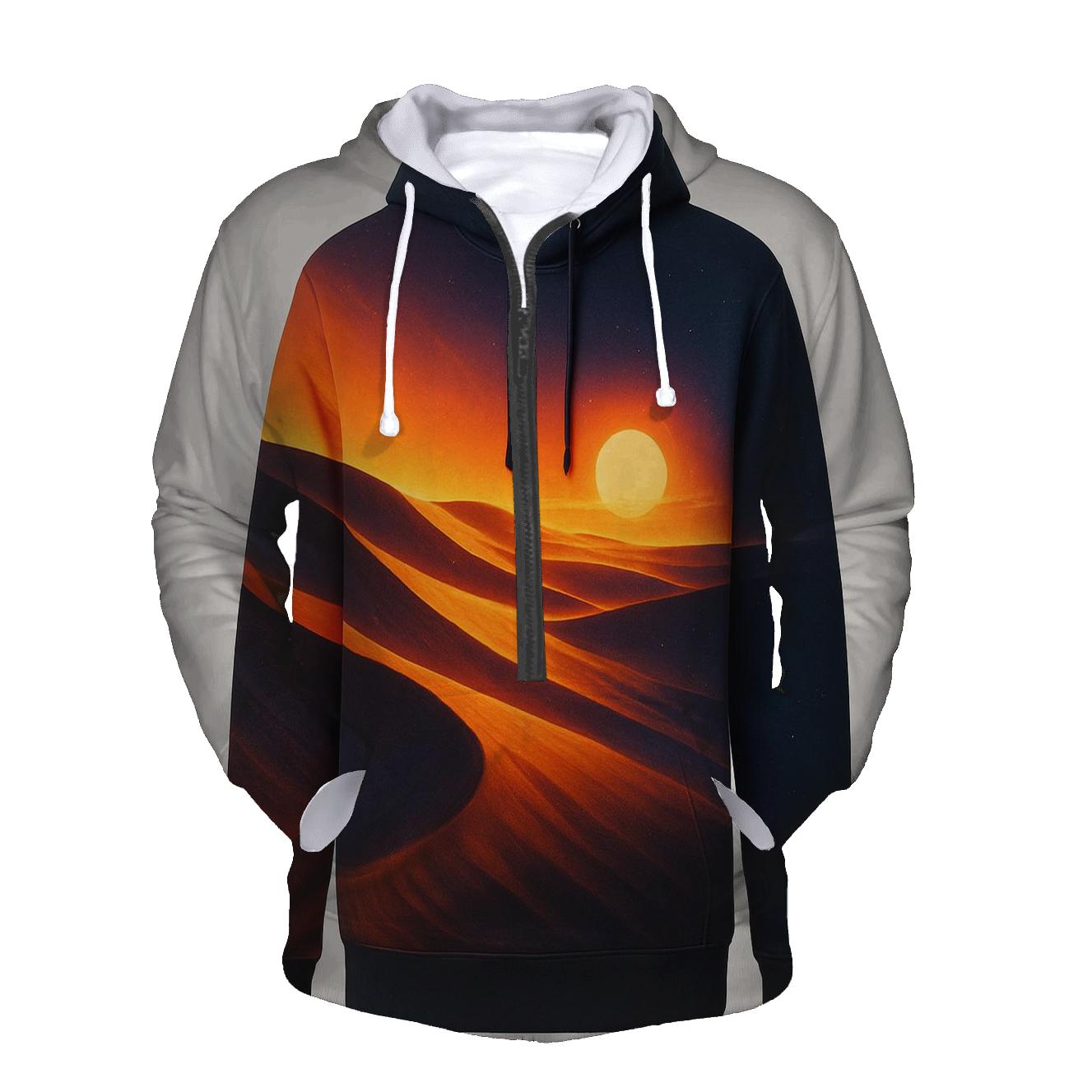 Dunes Of Molten Twilight embroidered hoodies