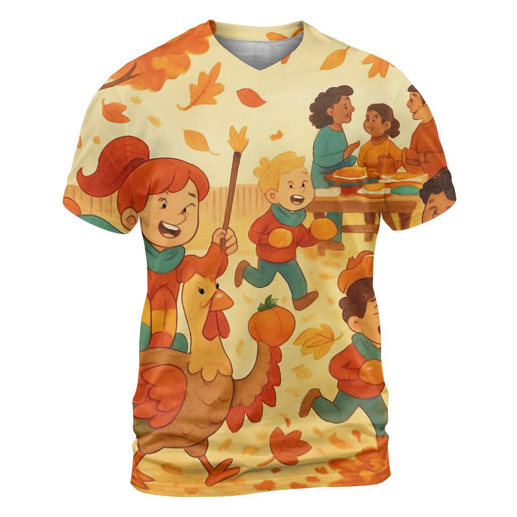 Playful Backyard Turkey Games personalized full print shirts