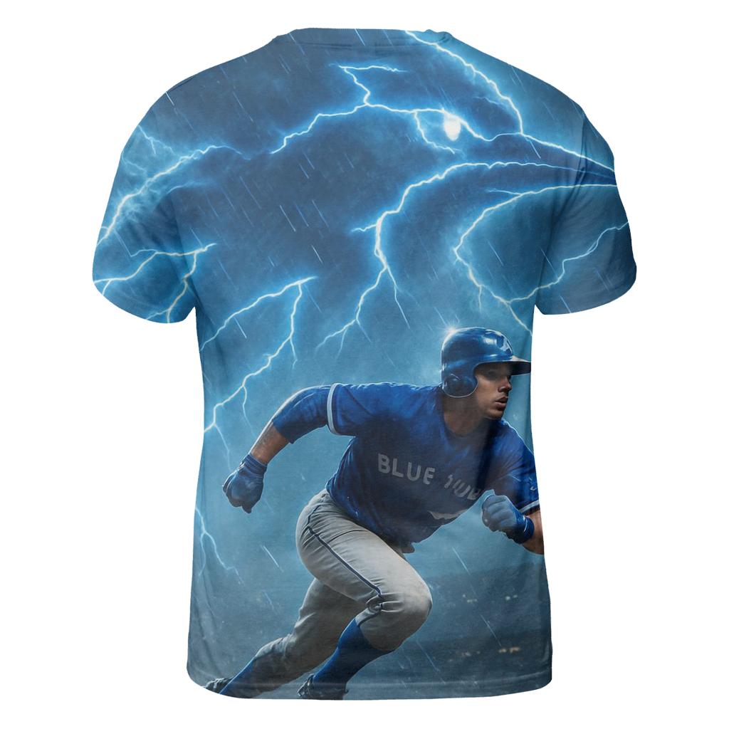Thundercloud Leadoff Blue Jays Charge creative print fashion shirts