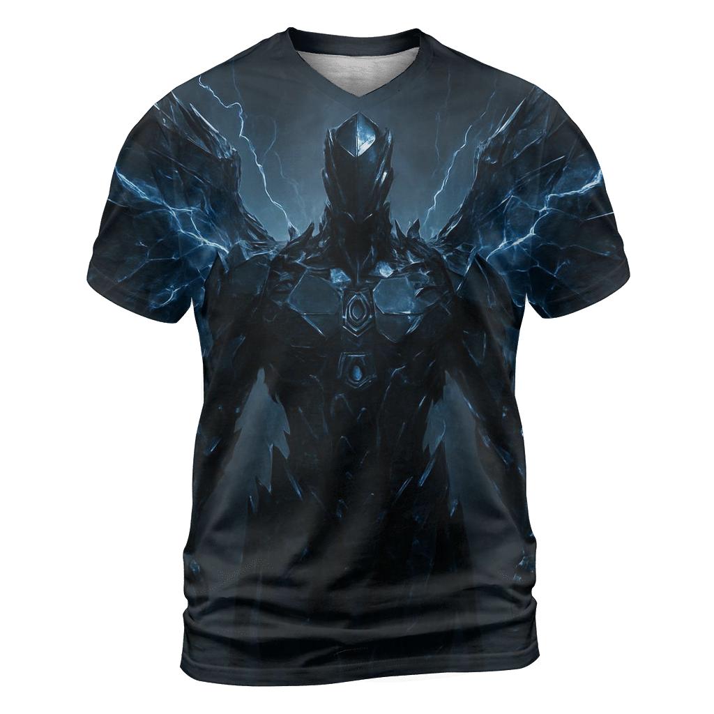 Obsidian Angel Of Static Storms designer pattern shirts