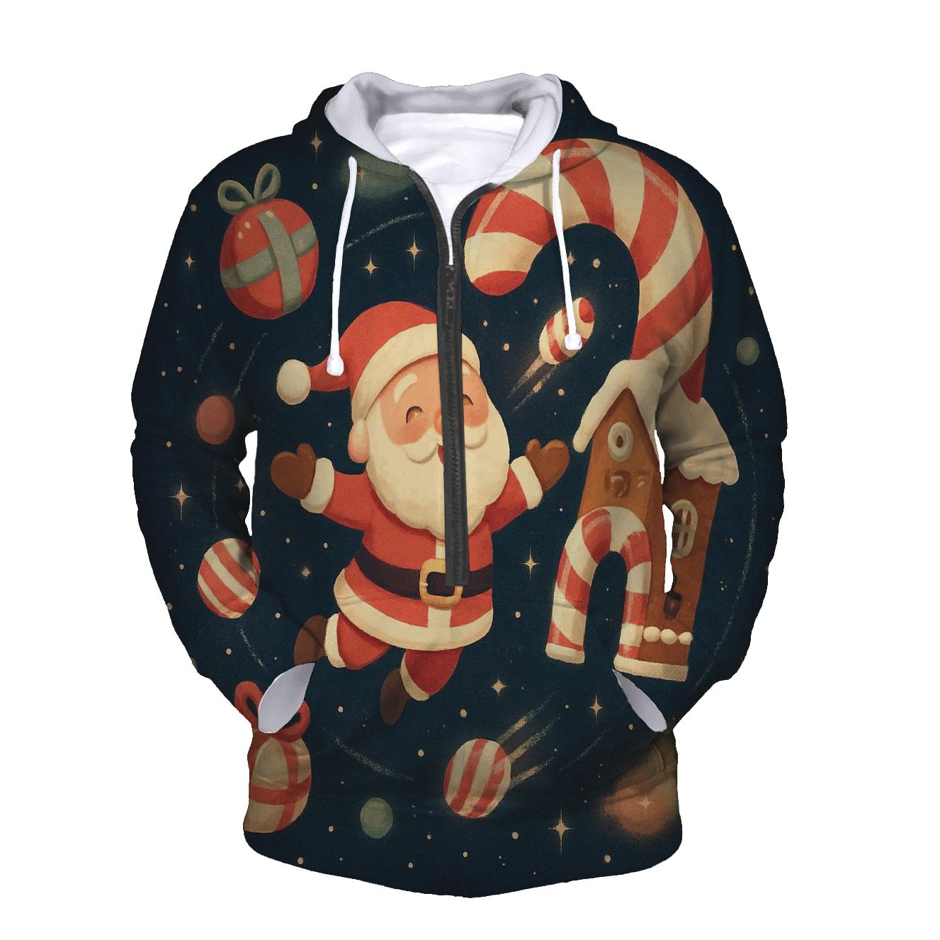 Candy Cosmos Santa Orbit premium hoodies