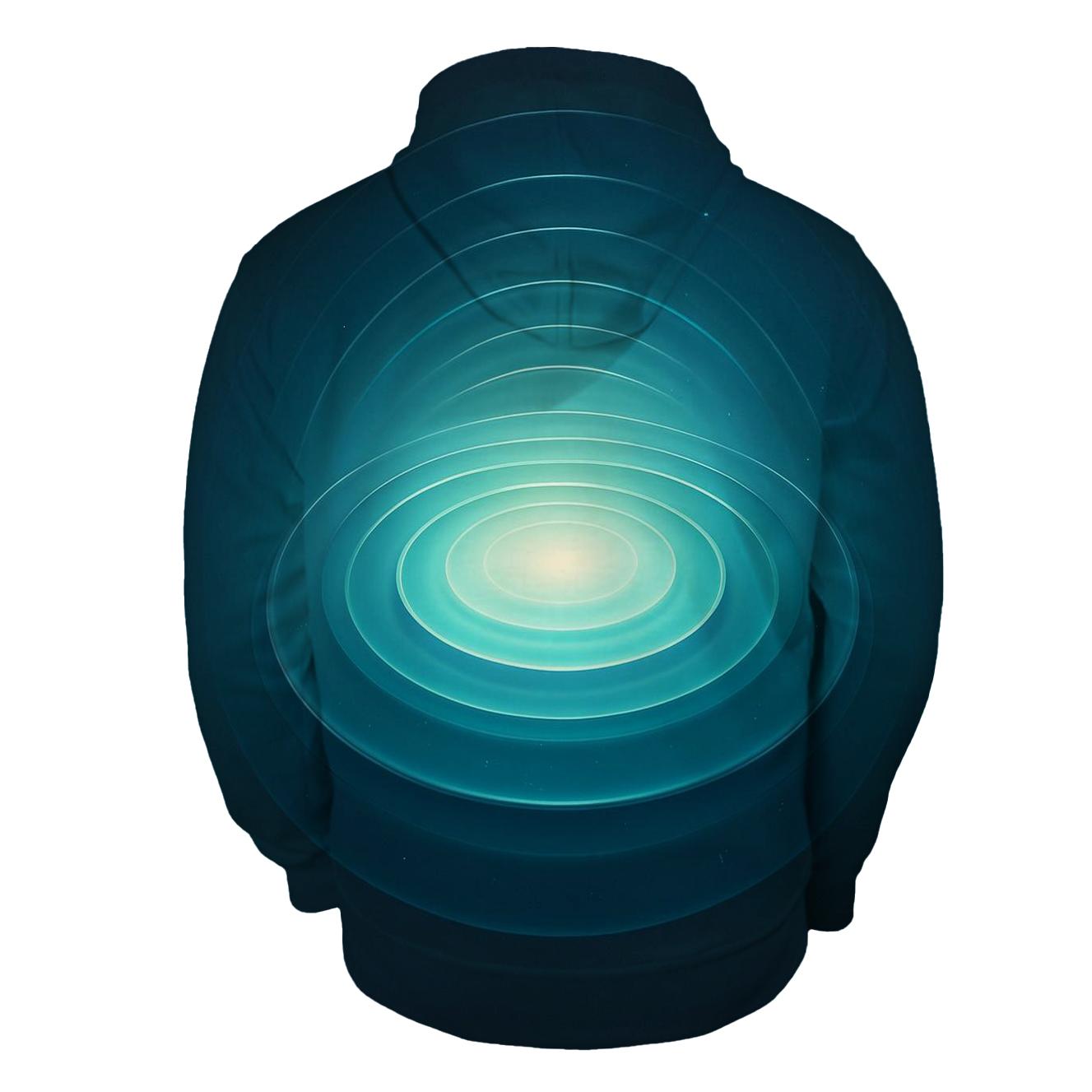 Celestial Ripple Gradient Pool embroidered hoodies