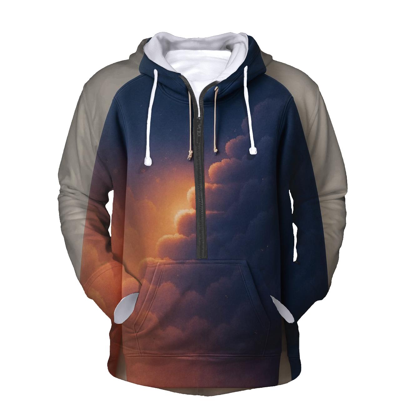 Cloud Staircase To Dusk graphic hoodies
