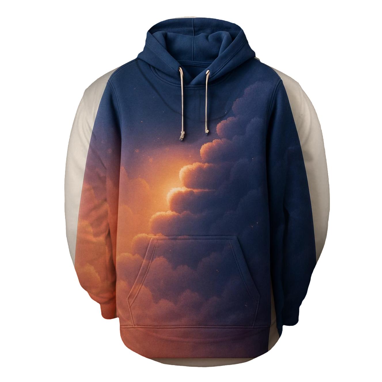 Cloud Staircase To Dusk graphic hoodies
