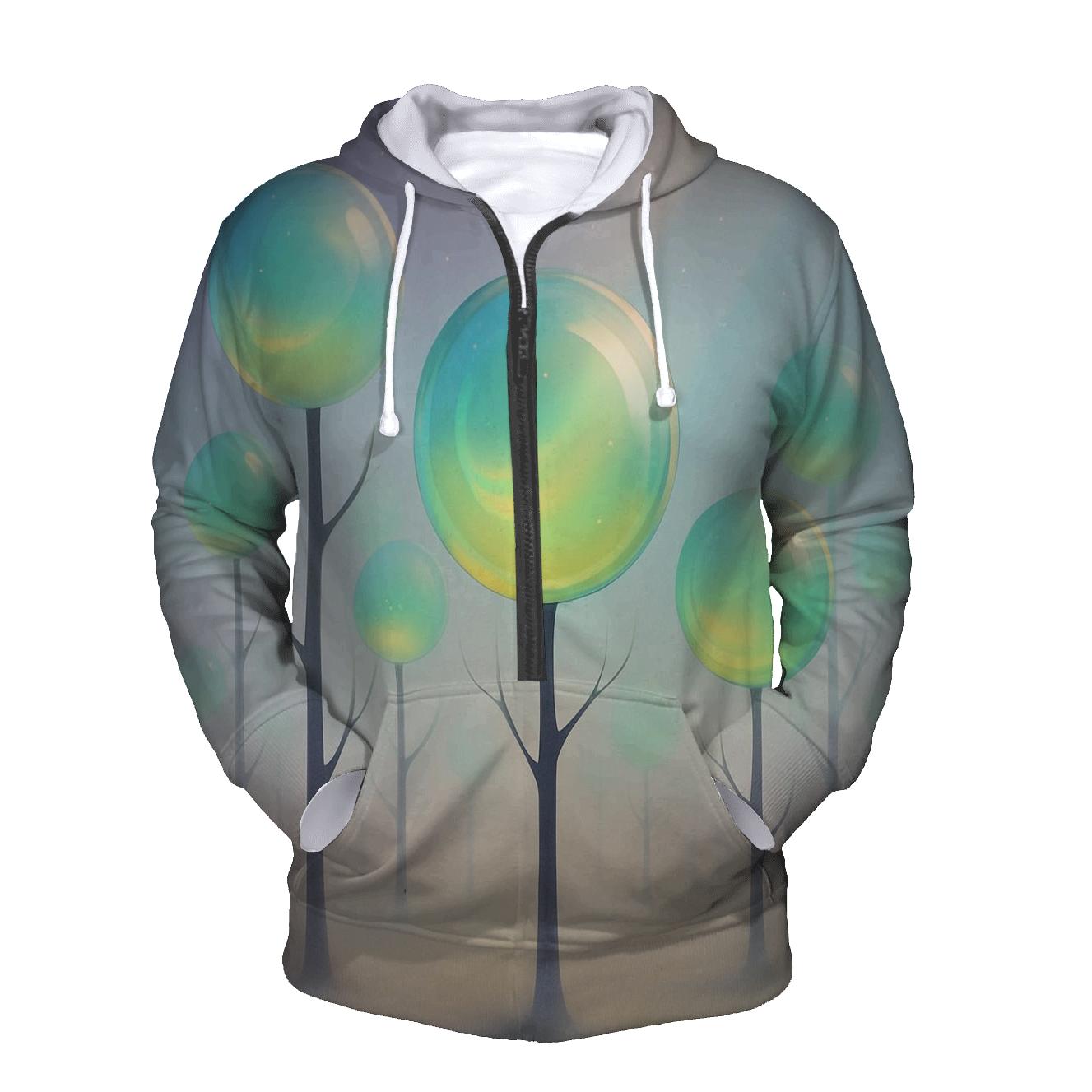Gradient Orchard Of Glass Orbs hoodie trends