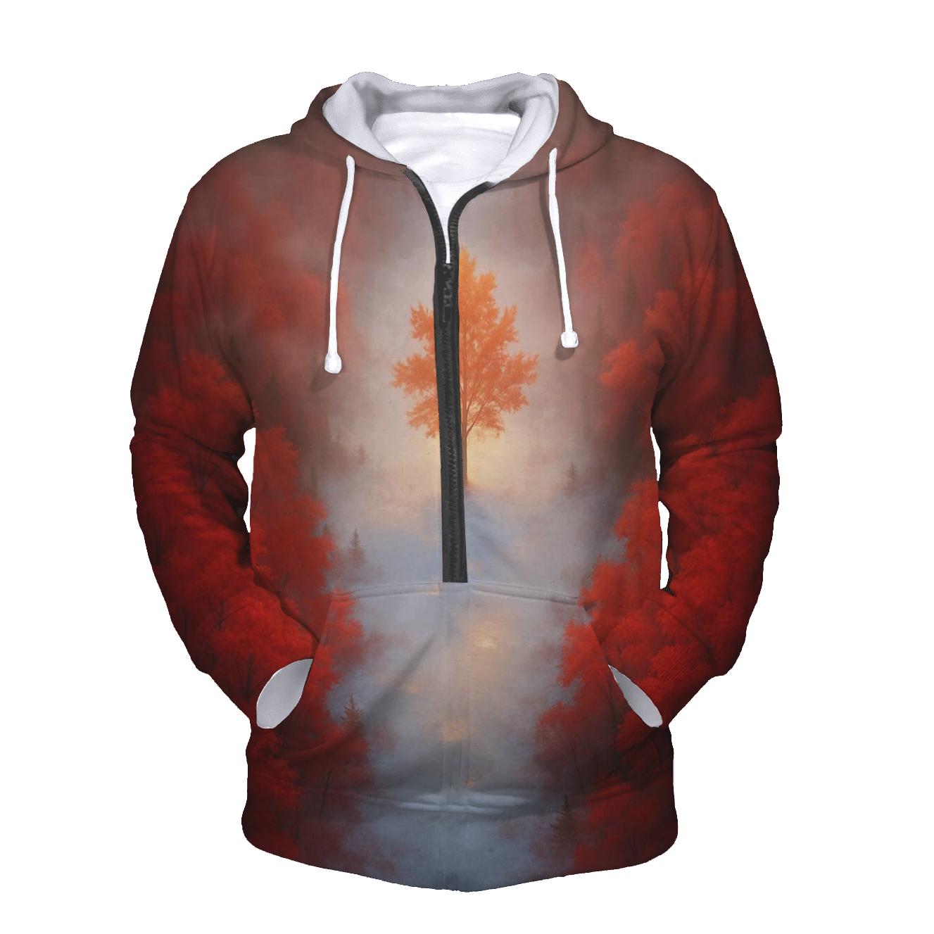 Canadian Forest Flag Canopy lightweight hoodies