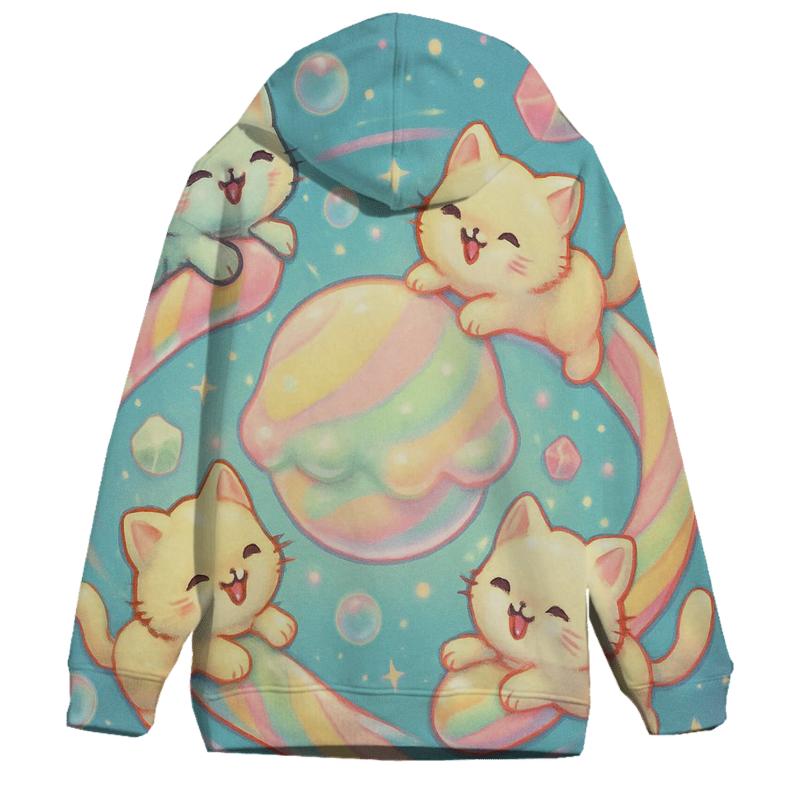 Candy Comet Carousel Cats premium hoodies