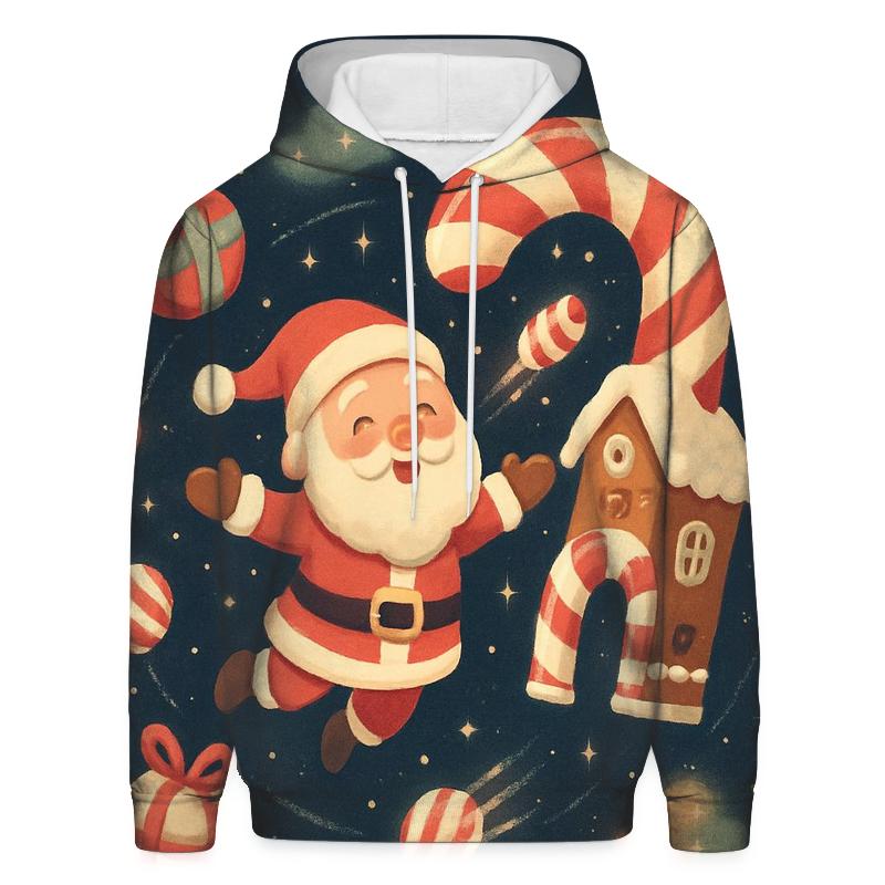 Candy Cosmos Santa Orbit graphic hoodies