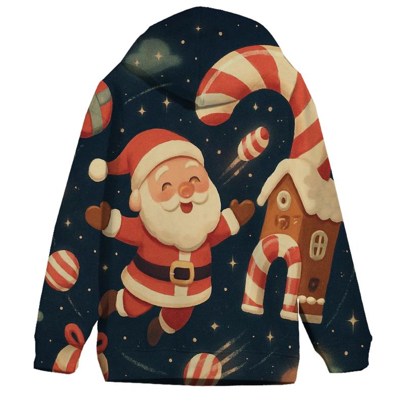 Candy Cosmos Santa Orbit graphic hoodies