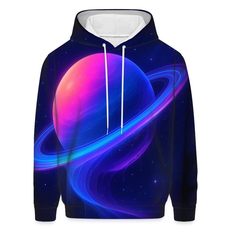 Tidal Rings Gradient Planet premium hoodies