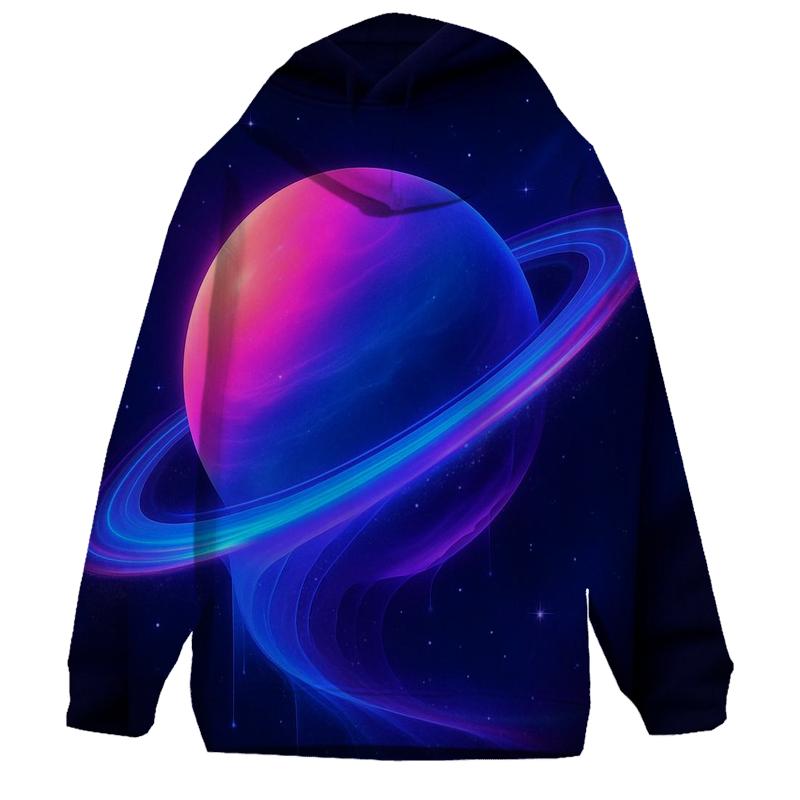Tidal Rings Gradient Planet premium hoodies