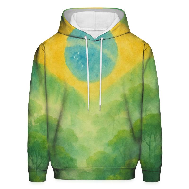 Brazilian Rainforest Flag Aurora designer hoodies