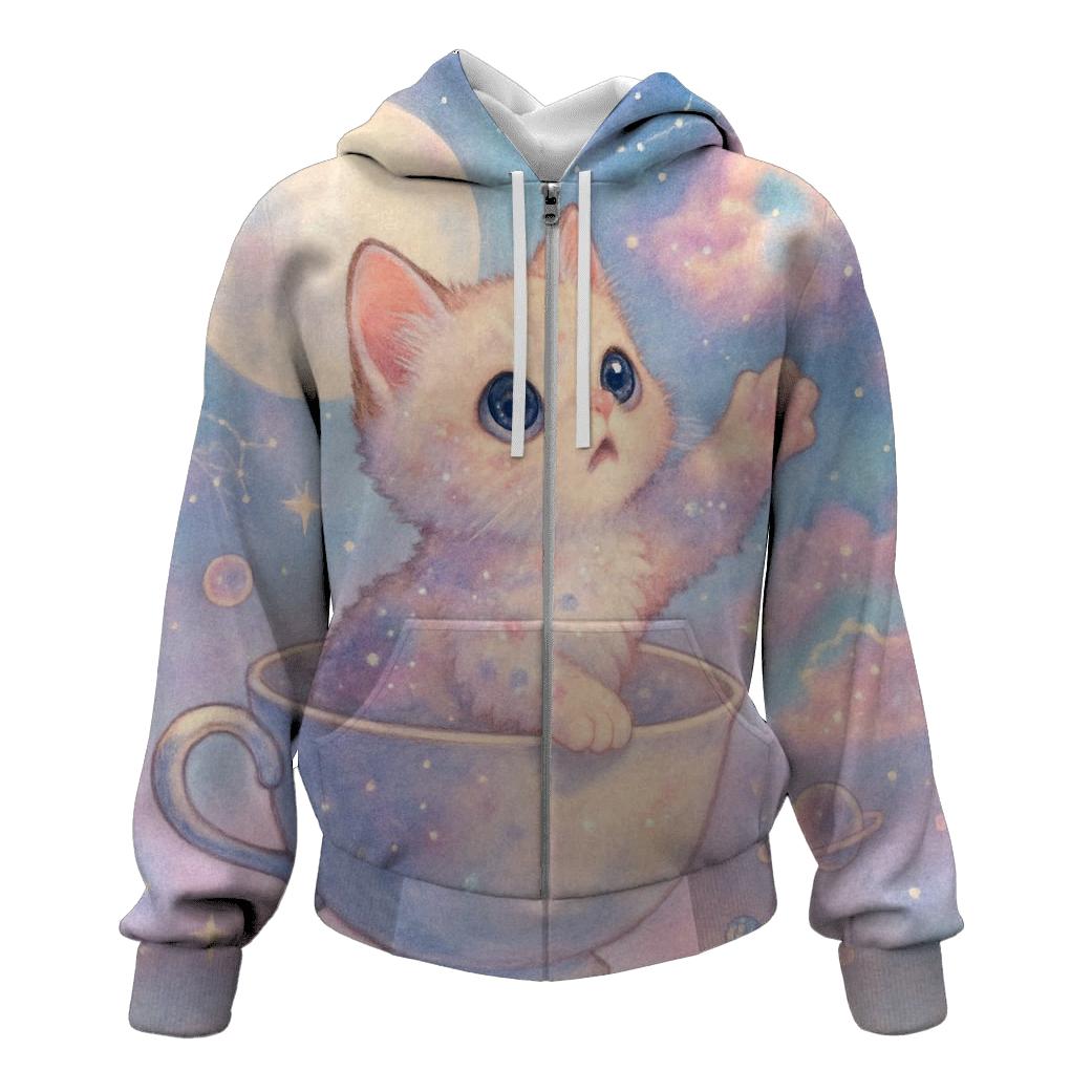 Starlit Teacup Voyager Cat hoodie styles