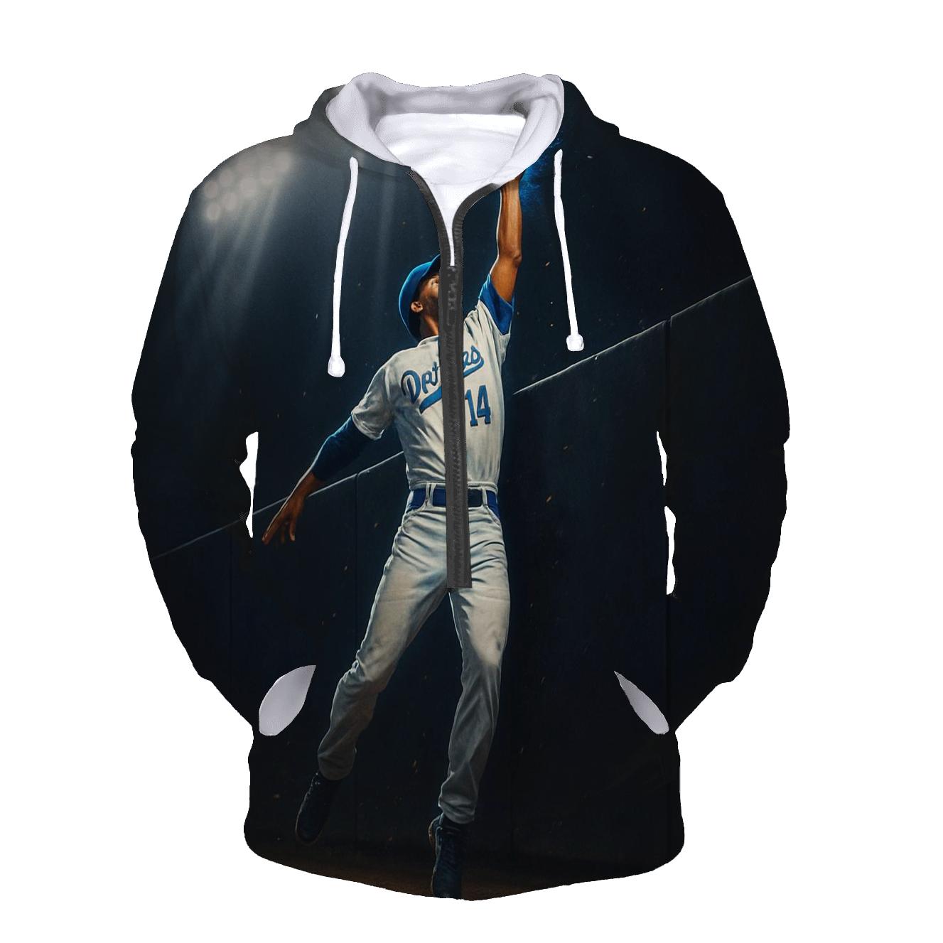 Midnight Halo Catch zip-up hoodies