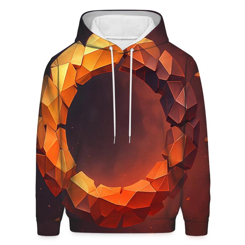 Auric Fractured Gradient Halo hoodies fashion
