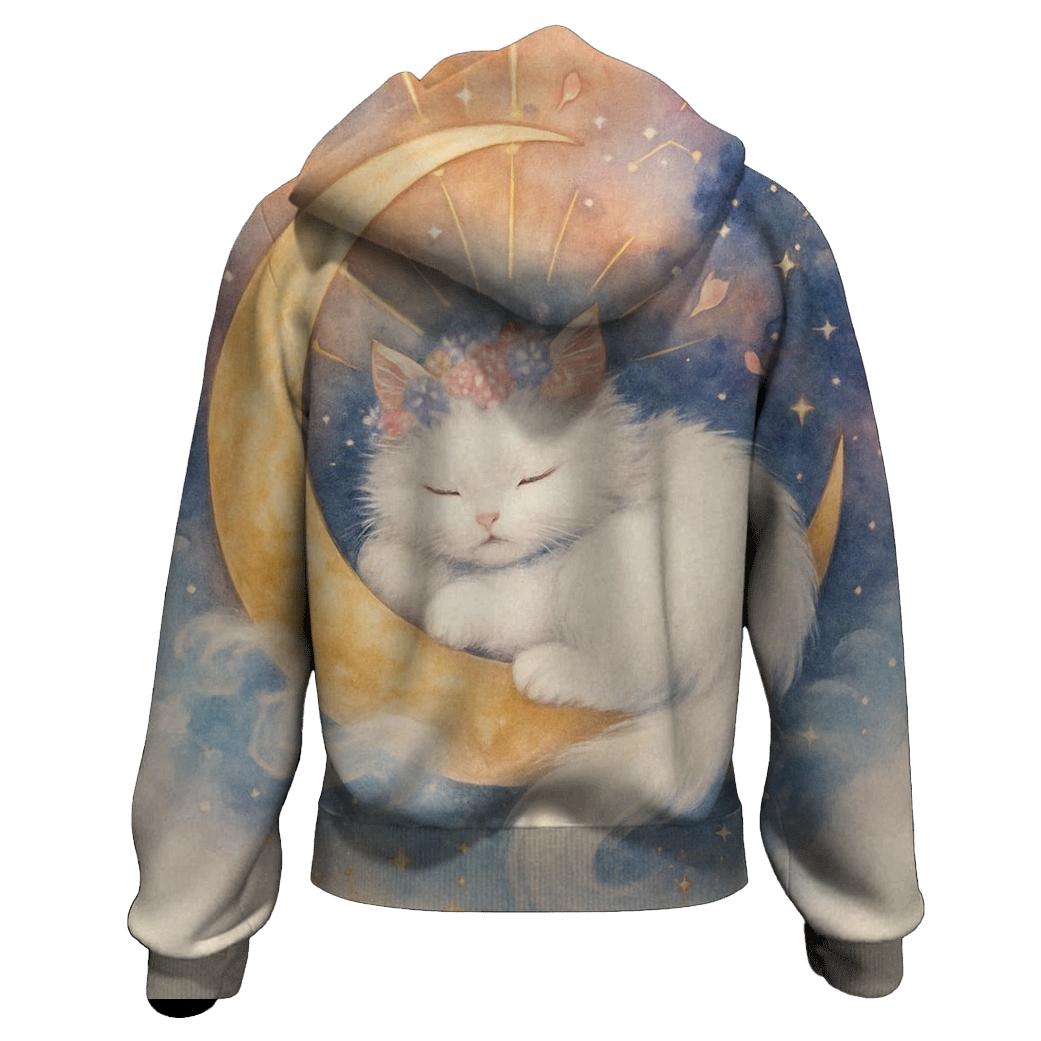 Nebula Napping Crowned Kitten hoodie designs