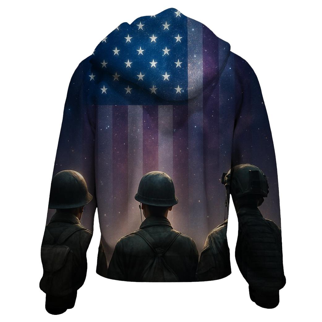 Brothers In The Starlit Stripes graphic hoodies