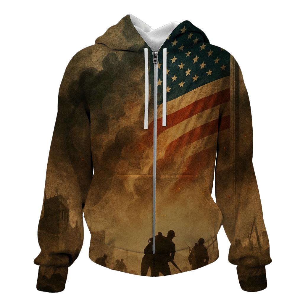 Rising From The Battlefield Ashes graphic hoodies