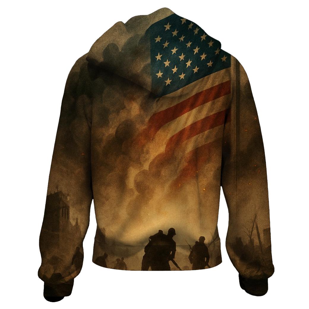 Rising From The Battlefield Ashes graphic hoodies