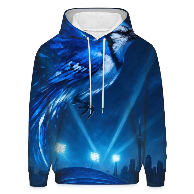 Skyline Surge Blue Jays Diamond Flight graphic hoodies