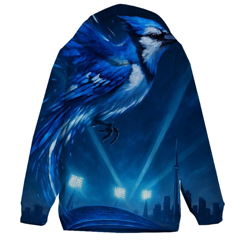 Skyline Surge Blue Jays Diamond Flight graphic hoodies